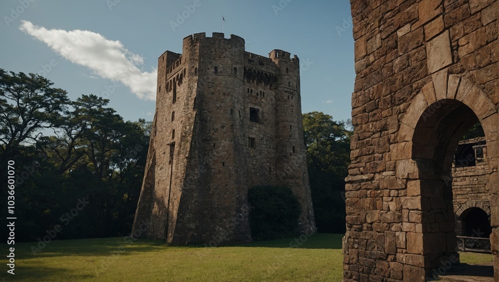 The archer tower invites visitors to discover its enchanting surroundings The archer tower invites visitors to discover its enchanting surroundings