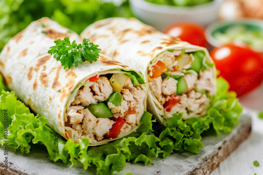 Delicious Chicken Burrito Wraps Delicious Chicken Burrito Wraps