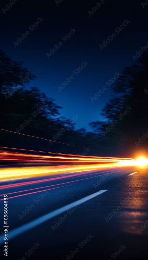 Blurred City Lights. Highway Traffic At Night. Motion Blur Background. Cityscape, Night Time. Blurred City Lights. Highway Traffic At Night. Motion Blur Background. Cityscape, Night Time.