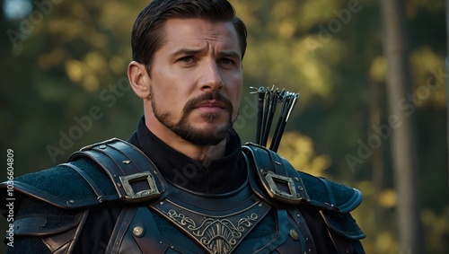 The archer tower is a backdrop for family photos