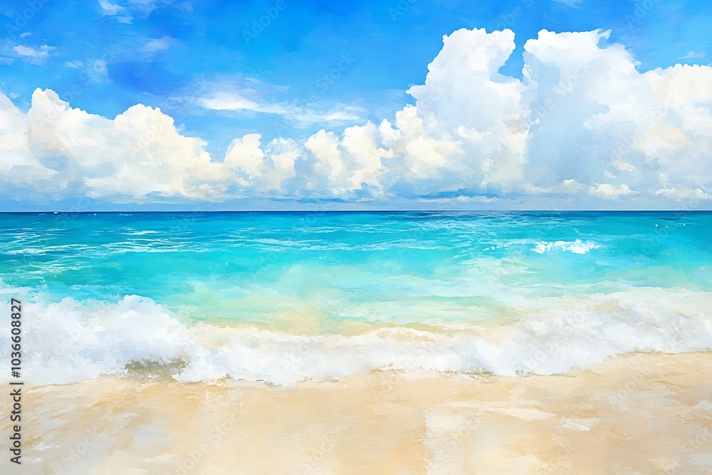 Obraz premium Waves on the beach