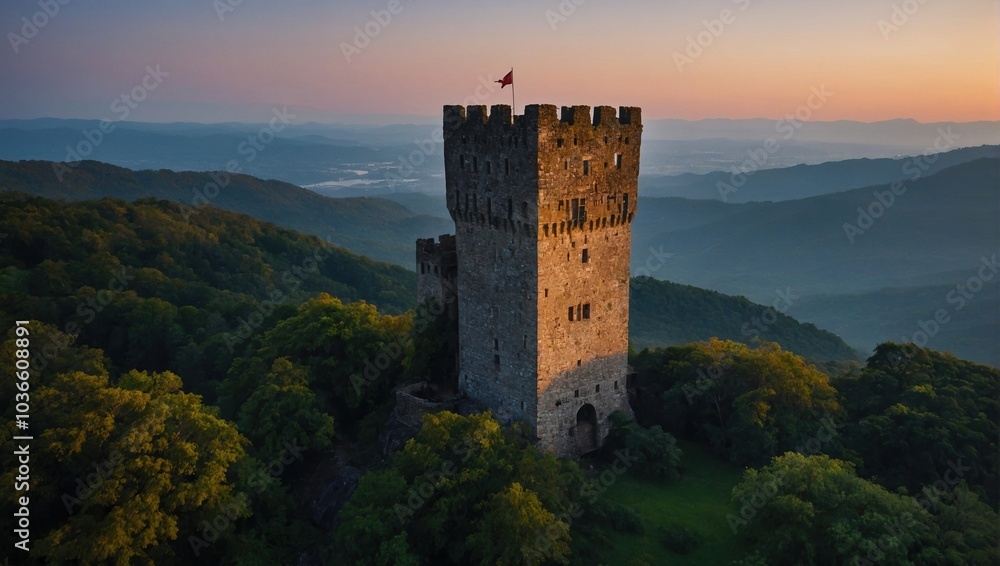 The archer tower is a focal point during annual local festivals The archer tower is a focal point during annual local festivals