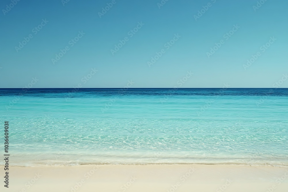 Beautiful beach with sky and clouds Beautiful beach with sky and clouds