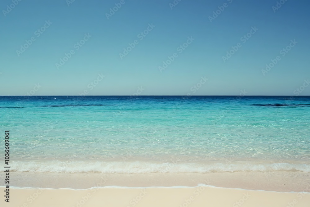 Beautiful beach with sky and clouds Beautiful beach with sky and clouds