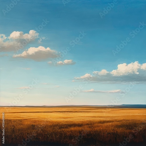 Landscape with wide open plains