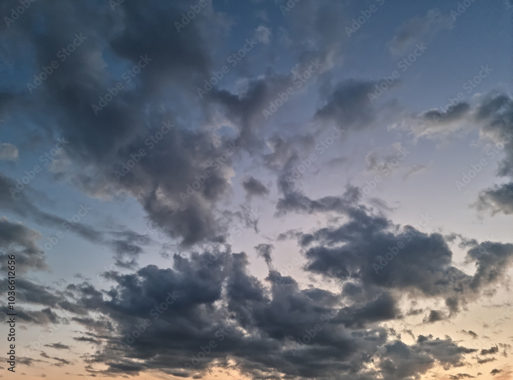 It is a magnificent sunset sky. It is a magnificent sunset sky.