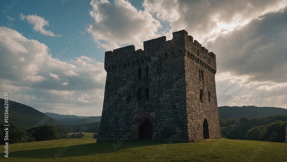 The archer tower is a testament to the artistry and skill of ancient craftsmen The archer tower is a testament to the artistry and skill of ancient craftsmen