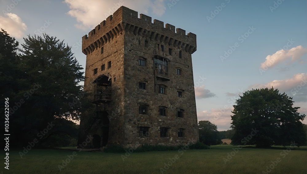 The archer tower is an essential part of the skyline The archer tower is an essential part of the skyline