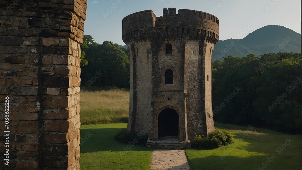 The archer tower is an icon of the medieval era The archer tower is an icon of the medieval era