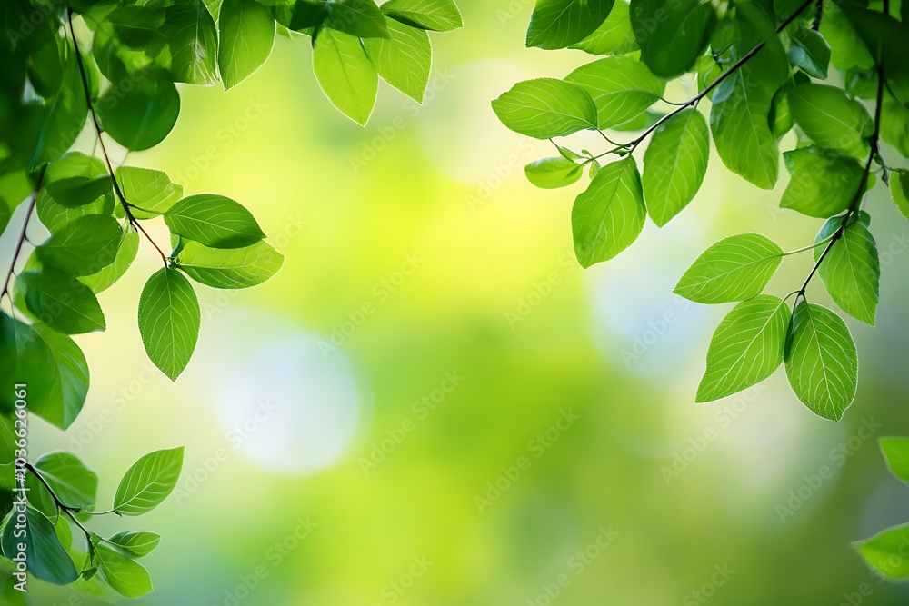 Green leaves background Green leaves background