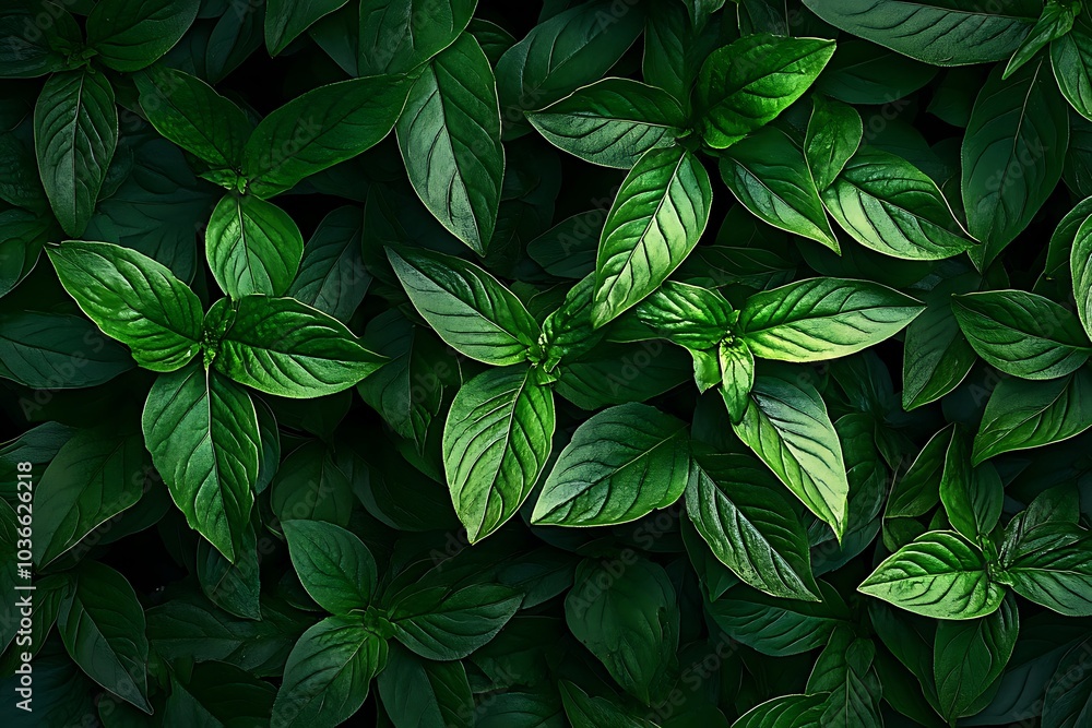 Close up of green leaves Close up of green leaves