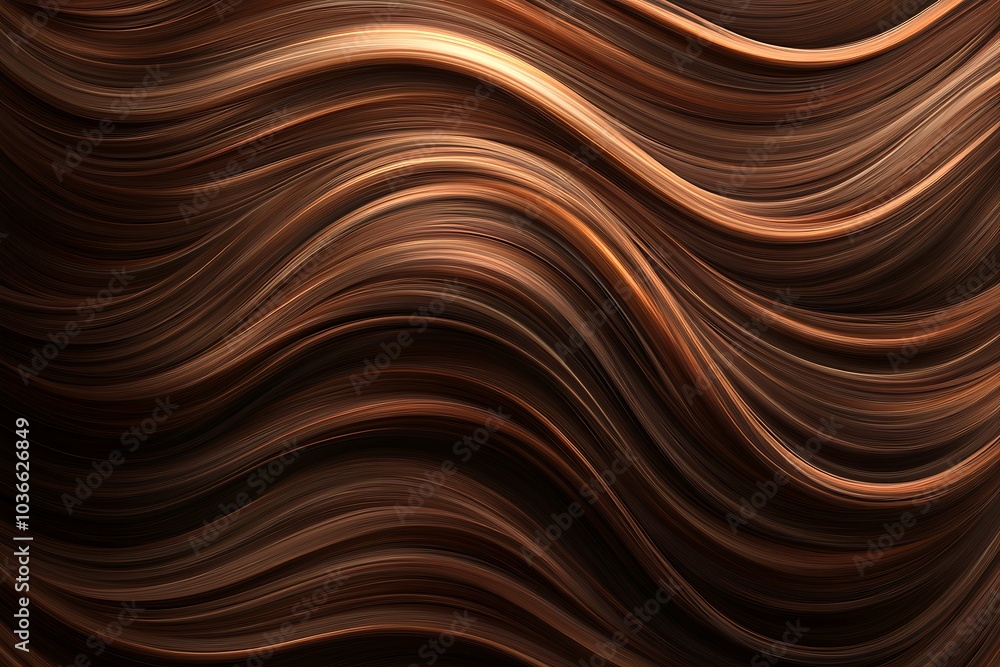 Background of beautiful brown wavy hair. Background of beautiful brown wavy hair.