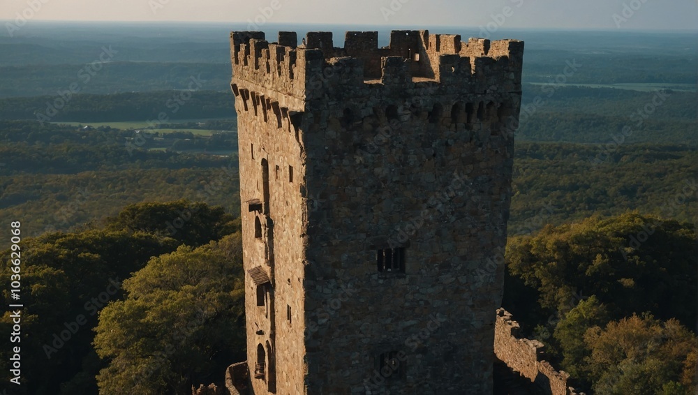 The archer tower is surrounded by stunning gardens The archer tower is surrounded by stunning gardens