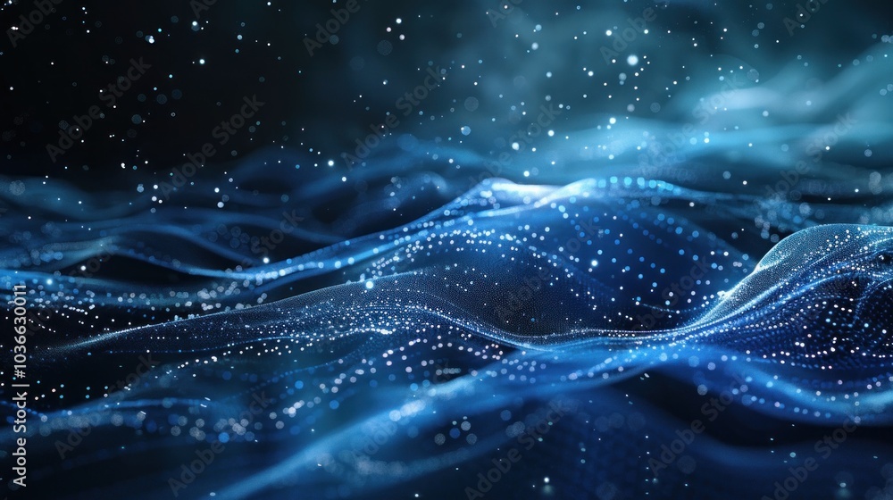 Abstract Blue Digital Waves Abstract Blue Digital Waves