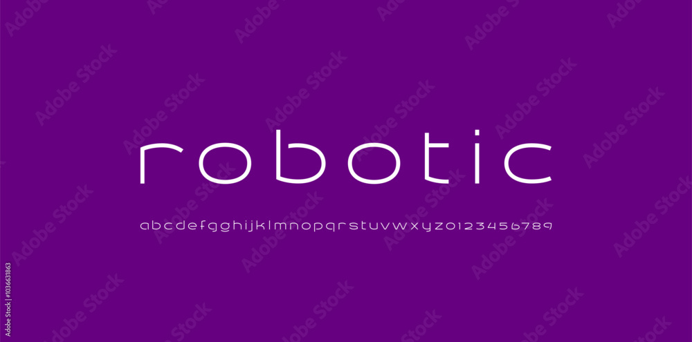 Digital font, cyber alphabet made future style Digital font, cyber alphabet made future style