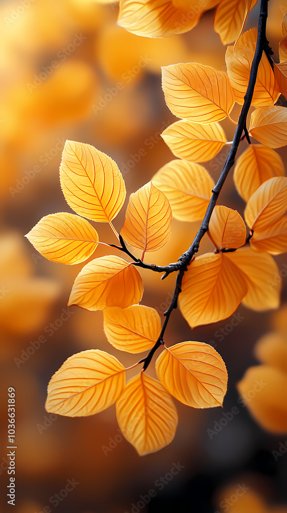Autumn leaves yellow branches abstract background, leaf fall concept, yellow leaves bokeh Autumn leaves yellow branches abstract background, leaf fall concept, yellow leaves bokeh