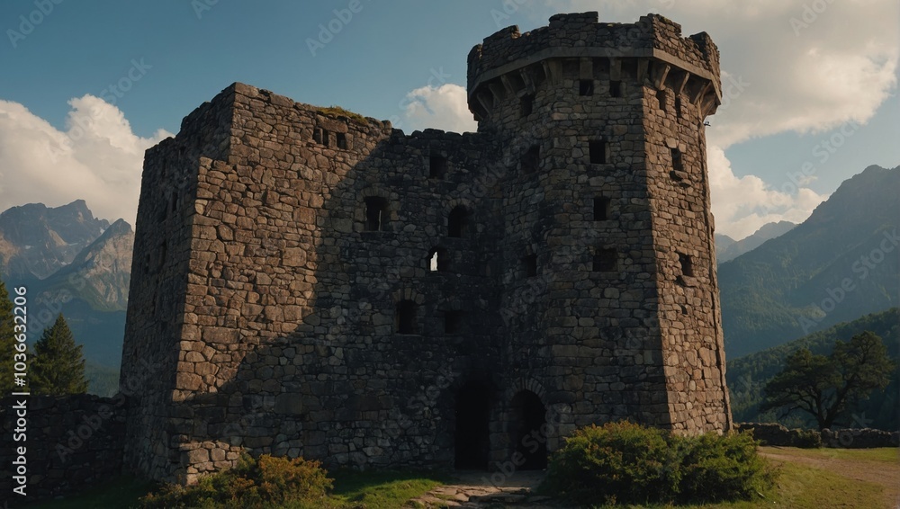 The archer tower offers a picturesque spot for relaxation and peace The archer tower offers a picturesque spot for relaxation and peace