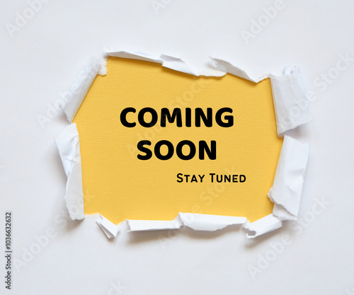 Fotografia coming soon stay tuned banner, poster in HD