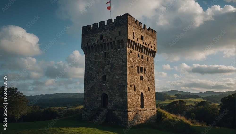The archer tower offers breathtaking views of the horizon The archer tower offers breathtaking views of the horizon