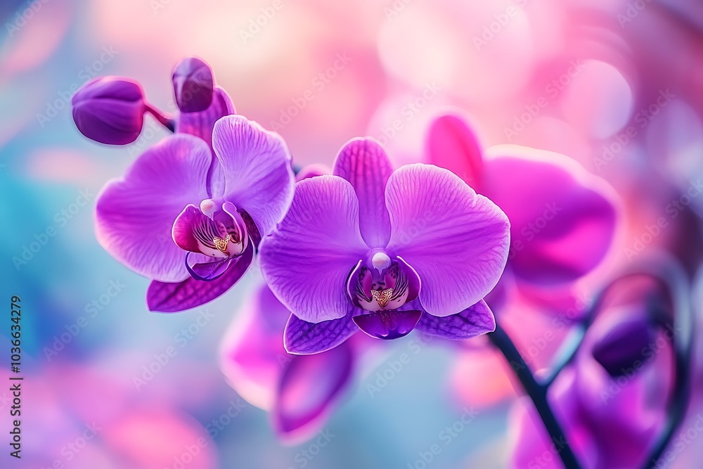 Beautiful pink orchid flower in garden Beautiful pink orchid flower in garden