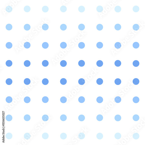 Seamless dots pattern in cool tone, blue tone background