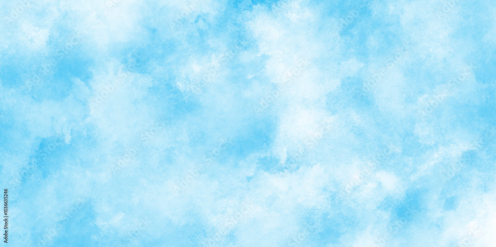 Watercolor stain with hand paint pattern on blue canvas, Clouds and mist background on blue, Creative vintage light sky, Beautiful painted cloudy natural blue watercolor cloudy sky clouds. Watercolor stain with hand paint pattern on blue canvas, Clouds and mist background on blue, Creative vintage light sky, Beautiful painted cloudy natural blue watercolor cloudy sky clouds.