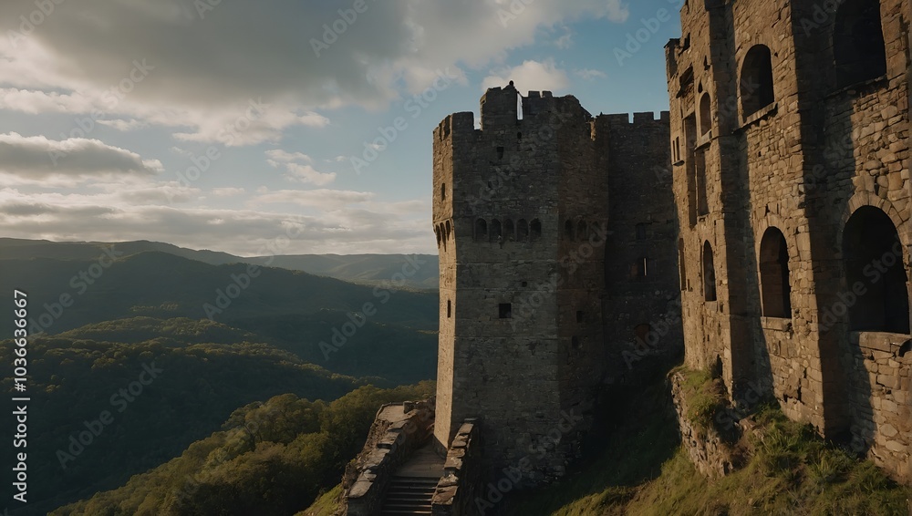 The archer tower offers sweeping views of the landscape The archer tower offers sweeping views of the landscape
