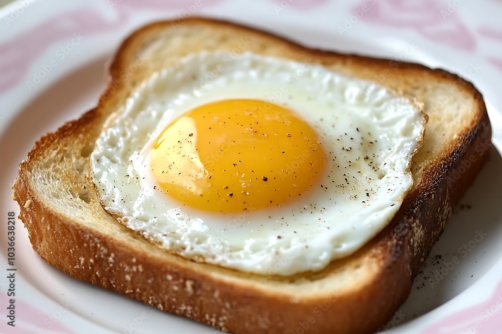 Tasty breakfast on plate Tasty breakfast on plate