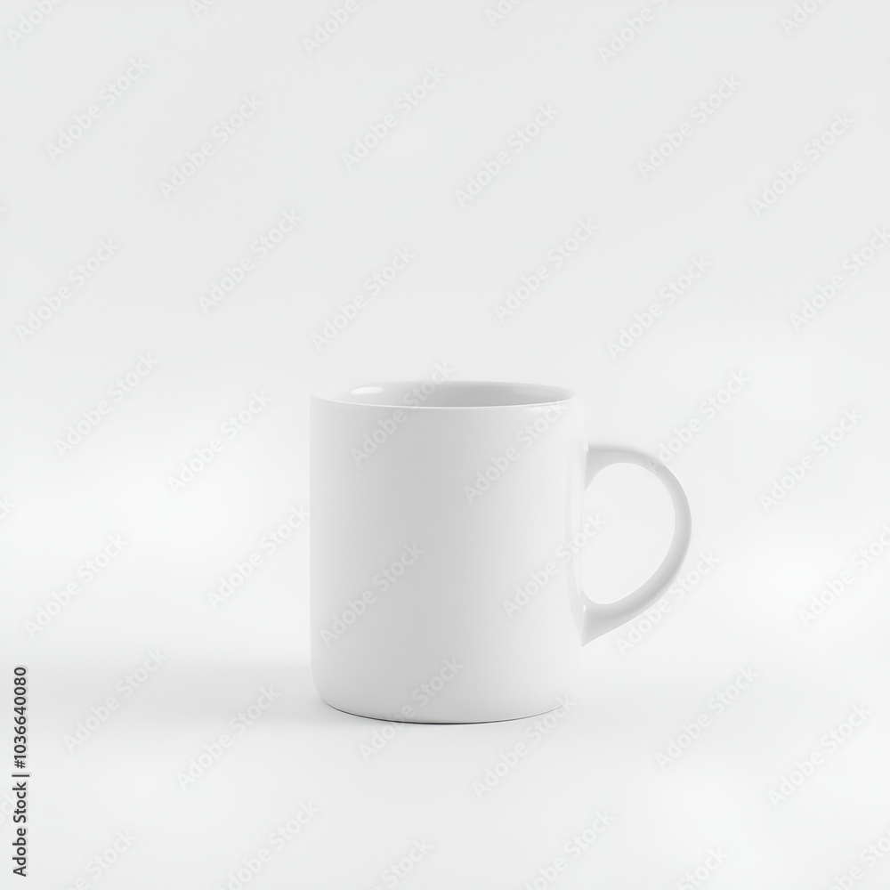 Fototapeta premium white mug for mockup in minimal style 