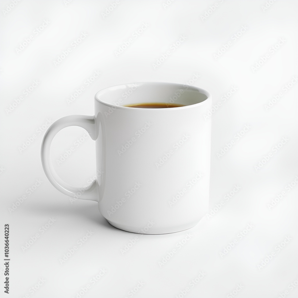 Fototapeta premium white mug for mockup in minimal style 
