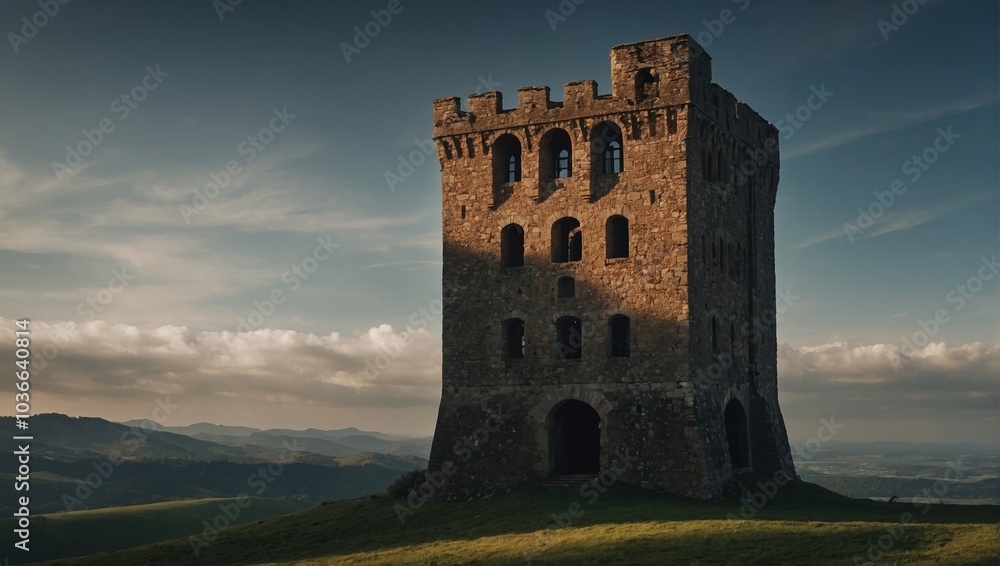 The archer tower provides stunning views of the surrounding landscape The archer tower provides stunning views of the surrounding landscape