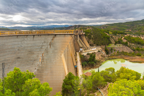 The Mellegue Dam, a Beautiful Oasis in Kef, Tunisia photo