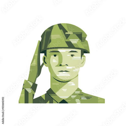 soldiers raising their hands, saluting