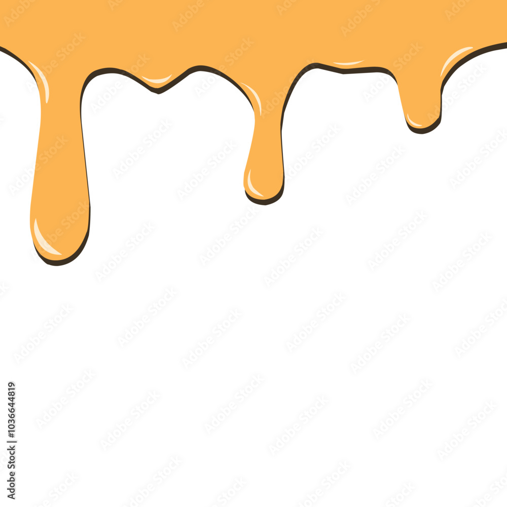 Illustration of melted honey Illustration of melted honey