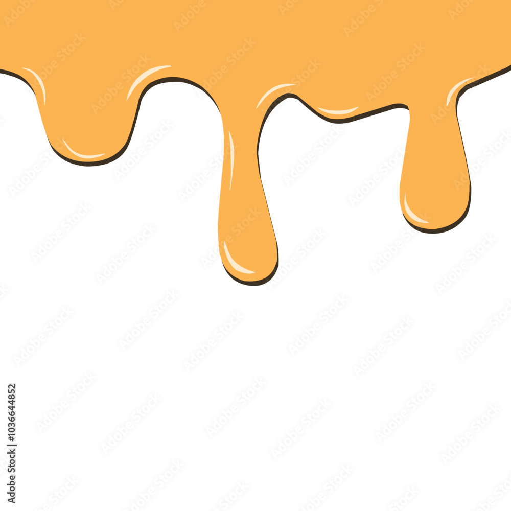 Illustration of melted honey Illustration of melted honey
