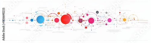 Obraz na płótnie Visualizing connections a detailed infographic on data flow interactions and network dynamics in modern systems w salonie