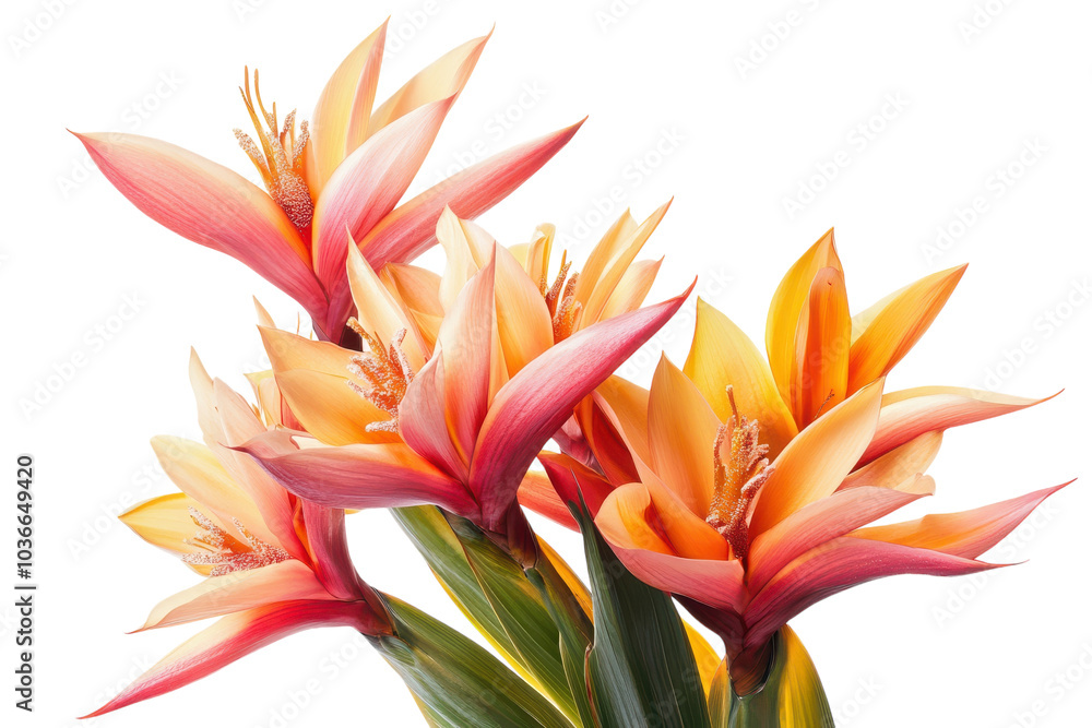 Vibrant Jungle Flowers in Full Bloom Isolated on a transparent Background Perfect for Nature-Themed Designs and Decor Vibrant Jungle Flowers in Full Bloom Isolated on a transparent Background Perfect for Nature-Themed Designs and Decor