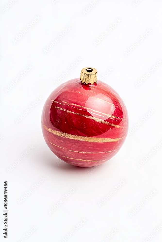 Elegant red and gold Christmas ornament Elegant red and gold Christmas ornament