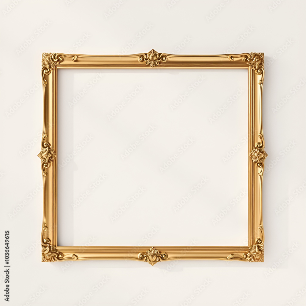 empty luxury frame mockup on minimal background empty luxury frame mockup on minimal background
