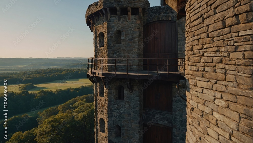 The archer tower serves as a canvas for local artistic expressions The archer tower serves as a canvas for local artistic expressions