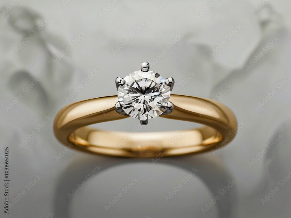 Wedding ring featuring a flawless diamond. Wedding ring featuring a flawless diamond.