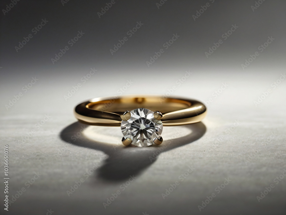 Wedding ring featuring a flawless diamond. Wedding ring featuring a flawless diamond.