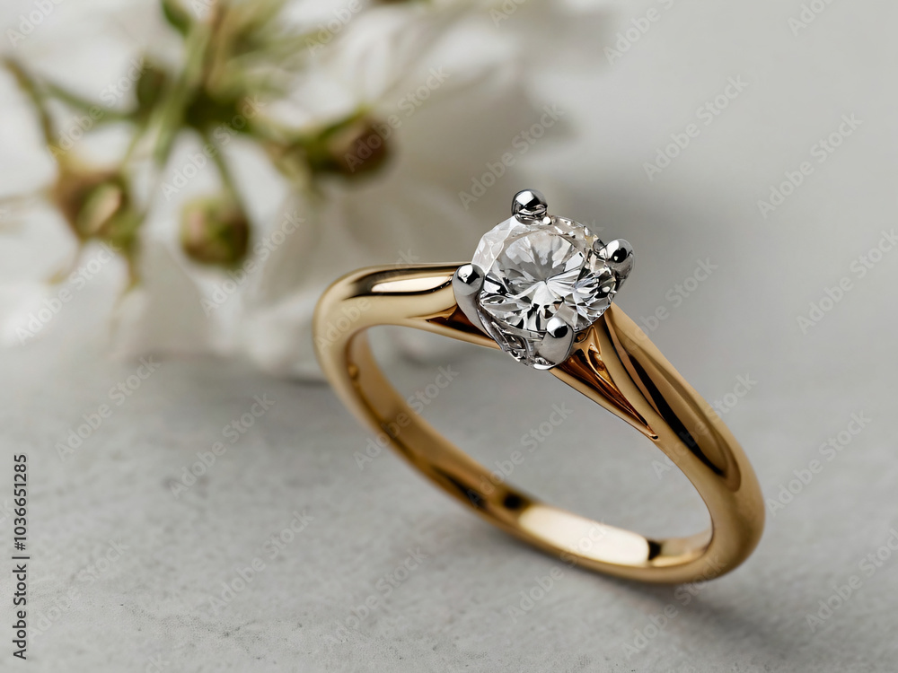 Wedding ring showcasing a stunning diamond. Wedding ring showcasing a stunning diamond.