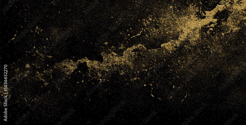 Abstract shiny gold glitter design element. For New Year, Merry Christmas greeting card design
