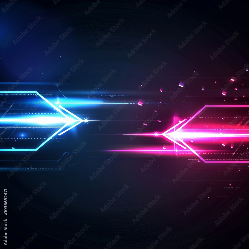 Abstract arrow speed motion light effect with blue Abstract arrow speed motion light effect with blue