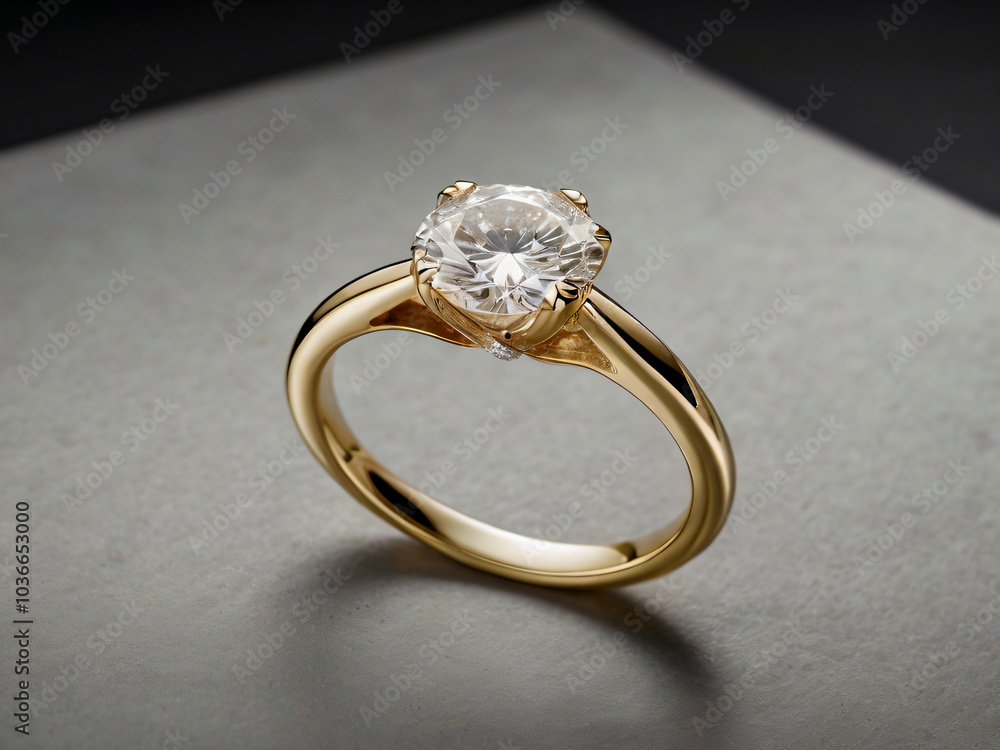 Diamond-studded wedding ring in a classic design. Diamond-studded wedding ring in a classic design.