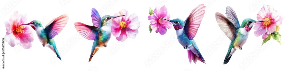 Obraz premium Vibrant watercolor clipart featuring intricate designs, showcasing a rich palette and delicate details for creative projects.