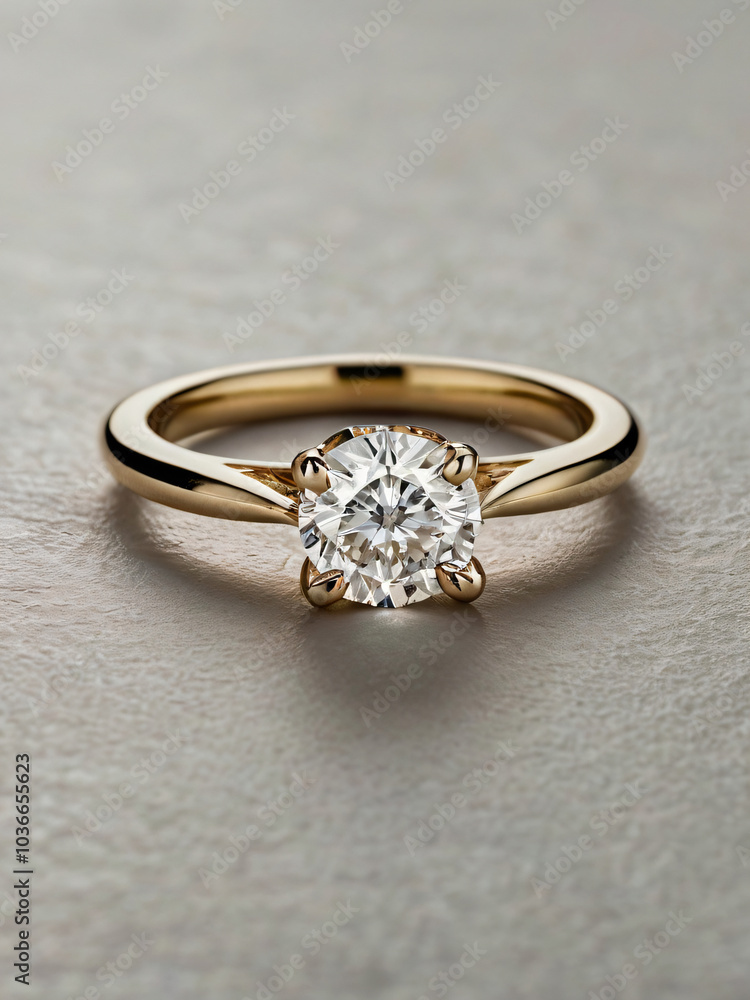 A wedding ring with a sparkling diamond. A wedding ring with a sparkling diamond.
