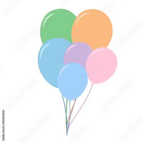 Colorful balloon illustration