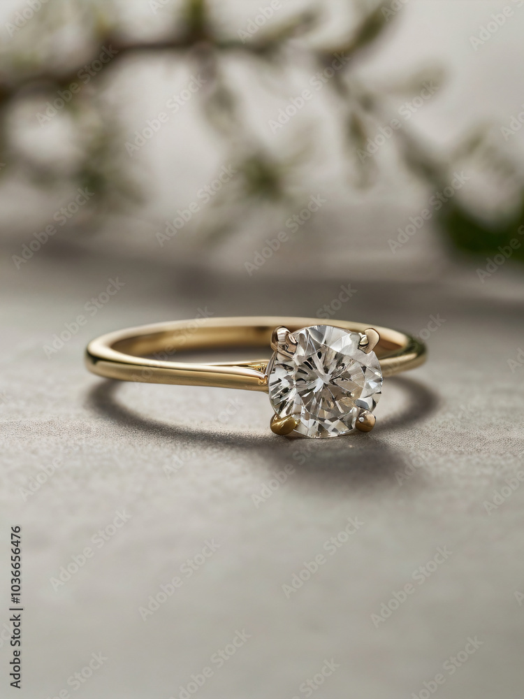 Wedding ring with a diamond that catches the light Wedding ring with a diamond that catches the light